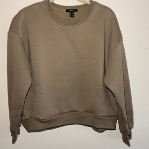 Brown Slightly Cropped Sweatshirt